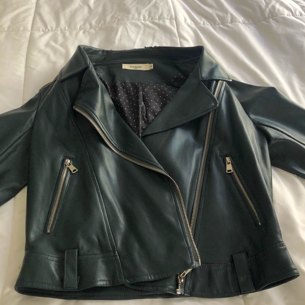 Faux leather jacket